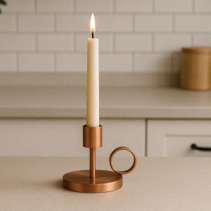 Copper Candle Holder Minimalist Design for Kitchen Decor